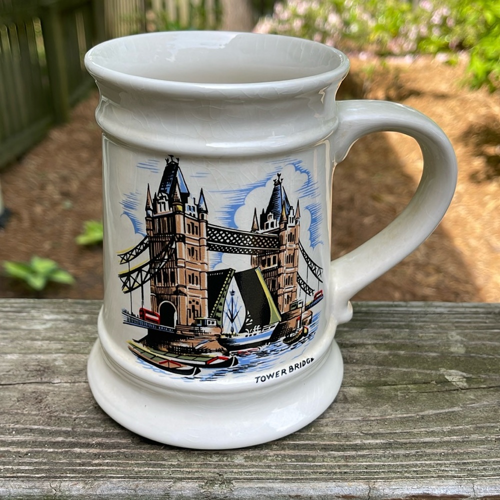 Vintage Melba Ware England Beer Stein Ceramic Large Mug/Beer Stein